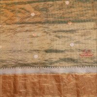 KORA KHATAN SILK SAREE IN FUN GREEN COLOUR WITH FLOWER BUTTA