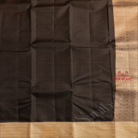 BLACK COLOUR PLAIN BODY AND CONTRAST PALLU & BLOUSE