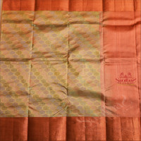 LIME GREEN COLOUR BODY WITH SILVER ZARI & MULTI COLOUR ZARI HEAVY DESIGN AND CONTRAST PALLU & BLOUSE