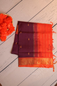 purple-colour-body-with-golden-zari-gopuram-butta-with-contrast-blouse-border