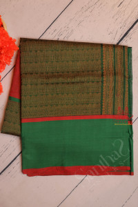 green-colour-body-with-thread-butta-with-self-blouse-border