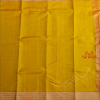 LIME GREEN AND YELLOW COLOUR BODY WITH STRIPS AND CONTRAST PALLU & BLOUSE