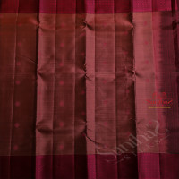 DUSTY PINK COLOUR BODY WITH PINK COLOUR THREAD BUTTAS AND CONTRAST PALLU & BLOUSE