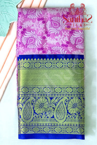 baby-pink-body-in-tissue-floral-pattern-with-contrast-blouse-border