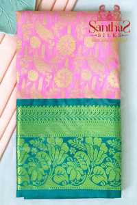 baby-pink-body-in-floral-pattern-with-contrast-blouse-border