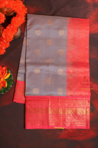 greyish-blue-colour-with-golden-zari-annam-chakkaram-butta-with-contrast-blouse-border