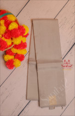 BORDERLESS SILVER GREY COLOUR BODY WITH SELF BLOUSE