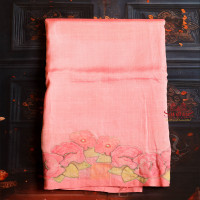 pink-colour-mangalagiri-cotton-body-with-applick-work-and-self-colour-pallu-blouse