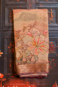 georgette-crush-grey-colour-body-with-fancy-motifs-and-contrast-pallu-blouse