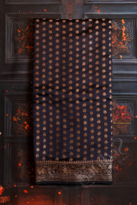 chiniya-saree-in-midlight-blue-colour-with-banaras-design-body-and-self-colour-pallu-blouse