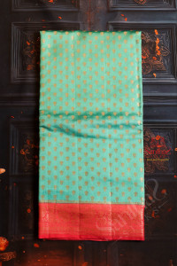 chiniya-saree-in-colour-with-banaras-design-body-and-contrast-colour-pallu-blouse
