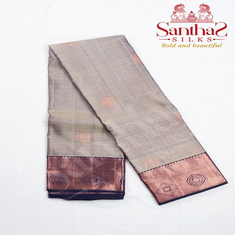Grey Vairaoosi Body with Navy Blue Border