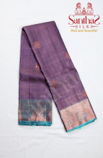 Lilac Body Vairaoosi with Blue Border