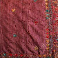 SEMI TUSSAR SAREE WITH LAMBANI WORK IN LIGHT PURPLE COLOUR