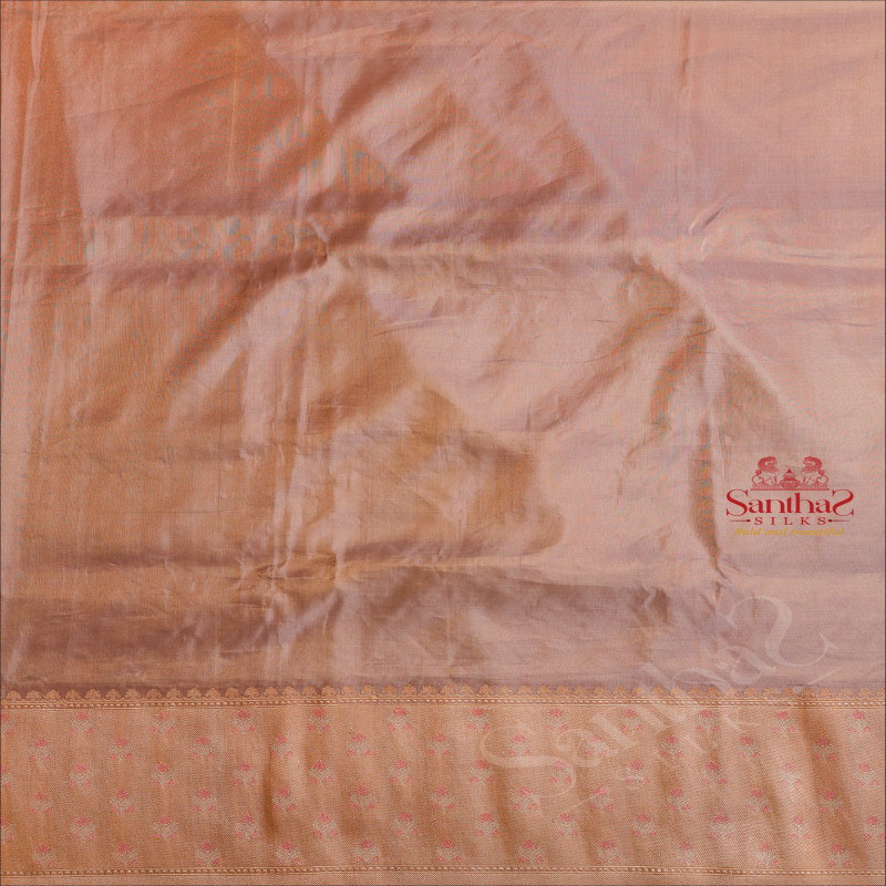 SATIN KHATAN PURE BANARAS SAREE IN METALIC LAVENDER