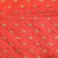 PURE BANARAS SILK SAREE IN PINK PEACH COLOUR