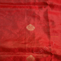 PURE SATIN BANARAS SILK SAREE IN RED COLOUR