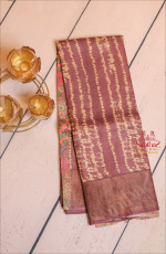 PURPLE COLOUR TUSSAR SAREE