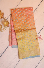 ROSEGOLD COLOUR DUPION SAREE