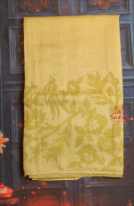 COTTON SAREE WITH APPLICK WORK