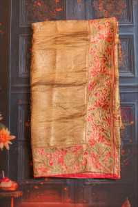 organza-tissue-saree-in-metalic-copper-colour