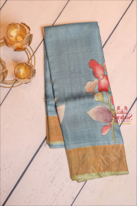 tussar-saree-in-teal-blue-colour