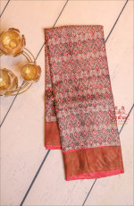 PURPLE COLOUR TUSSAR SAREE