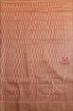 GEORGETTE BANARAS SILK SAREE IN PASTEL FLESH COLOUR WITH SELF COLOUR BLOUSE
