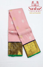 Onion Pink Body with Coffee Brown Korvai