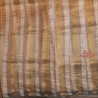 ORGANZA TISSUE SAREE WITH ICEBERG COLOUR LACE BORDER