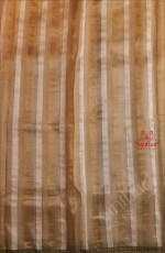 ORGANZA TISSUE SAREE WITH PASTEL OLIVE GREEN COLOUR LACE BORDER