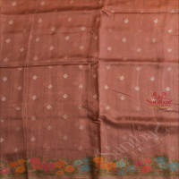 SEMI BANARAS SAREE IN OPERA MAUVE WITH FLORAL WEAVING DESIGN