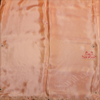 SANDAL COLOUR FANCY READY TO WEAR SAREE WITH CONTRAST BLOUSE