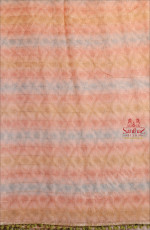 baby-pink-colour-fancy-work-saree-with-strips-and-contrast-blouse