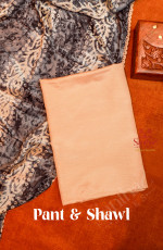 GREYISH BLUE SEMI TUSSAR UNSTITCHED SALWAR SUIT