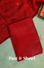 PINK COLOUR SEMI TUSSAR UNSTITCHED SALWAR SUIT