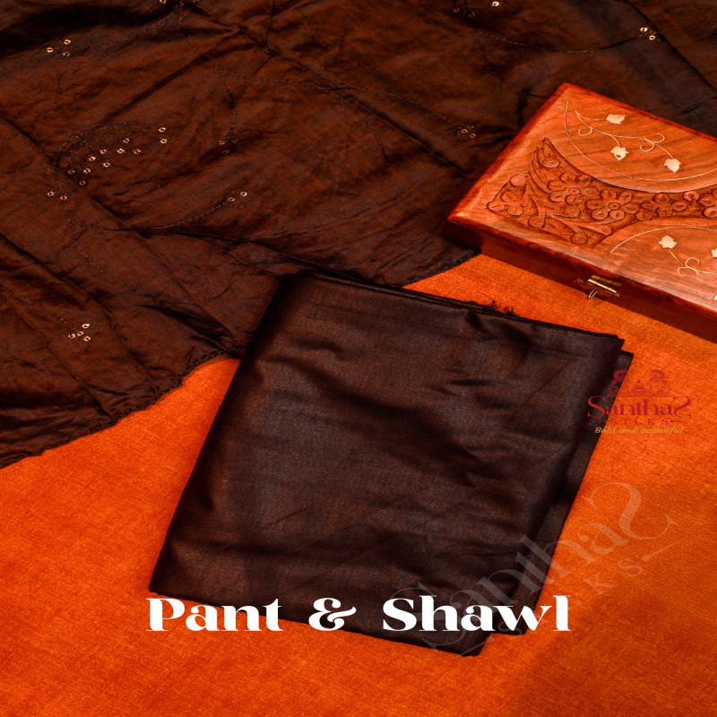 BLACK & WHITE COLOUR FANCY UNSTITCHED SALWAR SUIT