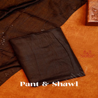 BLACK COLOUR FANCY UNSTITCHED SALWAR SUIT