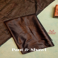 BLACK COLOUR FANCY UNSTITCHED SALWAR SUIT