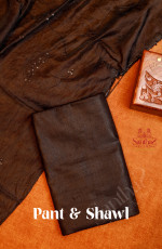 BLACK COLOUR FANCY UNSTITCHED SALWAR SUIT