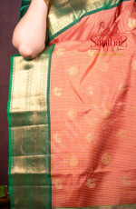 Meenakshi Green Border Silk Saree