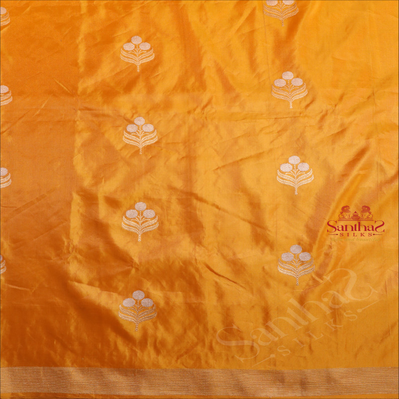 KOTA KHATAN SILK SAREE IN MANGO YELLOW COLOUR