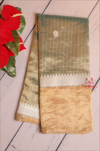 kora-khatan-silk-saree-in-fun-green-colour-with-flower-butta