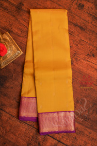 bumblebee-yellow-colour-body-with-golden-zari-buttas-and-contrast-pallu-blouse