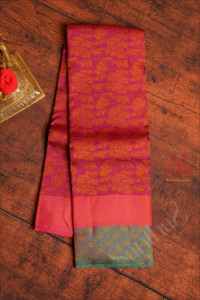 magenta-colour-body-with-digital-printed-design-and-contrast-pallu-blouse