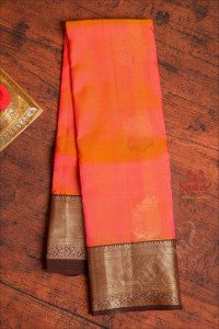 peach-colour-body-with-golden-zari-flower-motifs-and-contrast-pallu-blouse
