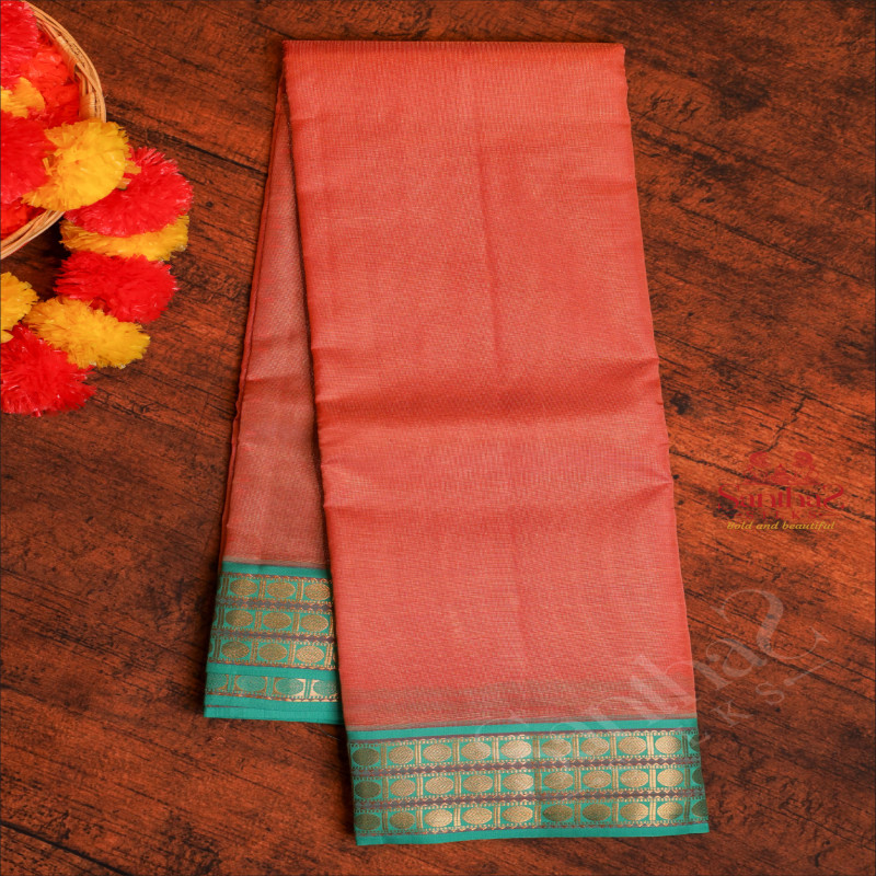 ROSEPINK COLOUR BODY AND CONTRAST PALLU & BLOUSE