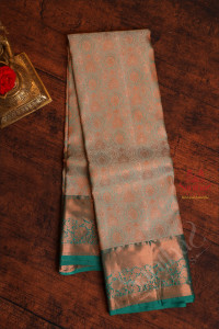 ice-blue-colour-body-with-jacquard-floral-embosed-with-contrast-blouse-border