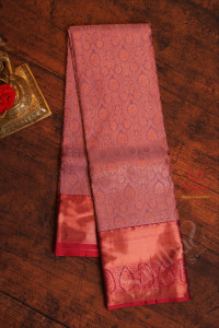 lavender-colour-body-with-jacquard-floral-embosed-in-copper-zari-with-contrast-blouse-pallu