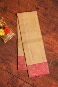 cream-colour-body-with-golden-zari-strips-and-contrast-pallu-blouse